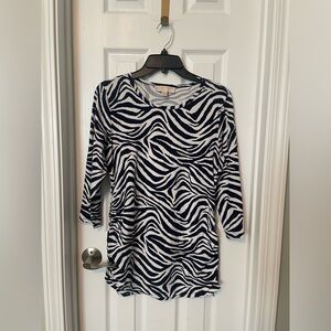 Michael Kors Animal Print Tunic Blouse